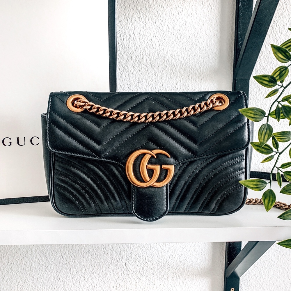 Gucci Mormont Matelassé Shoulder Bag Authentic